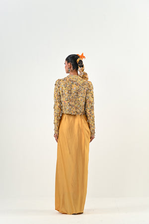 M EMBROIDERED JACKET DHOTI SET image 2