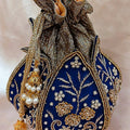 Navy Blue Potli Bag image 0