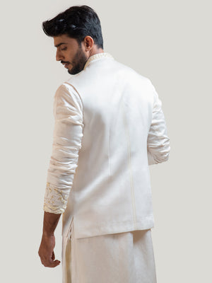 Cream Paradise Nehru Kurta Set image 2