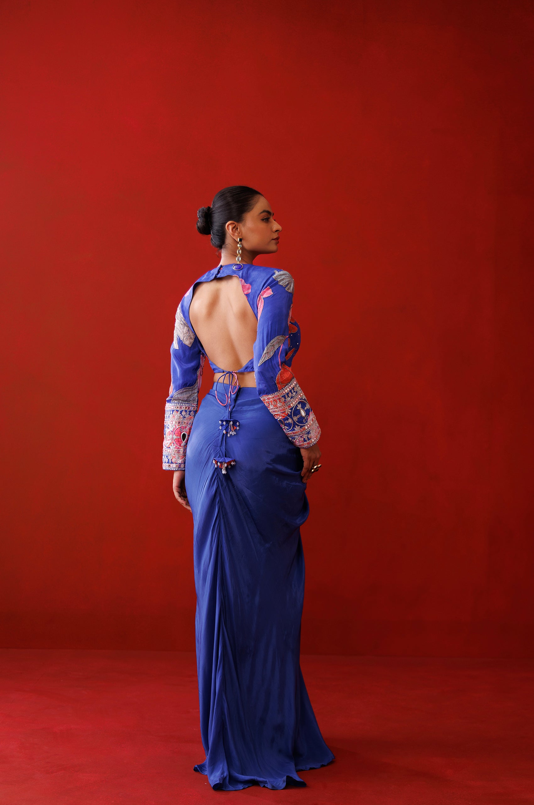 Saphire Drape Skirt Set image 6