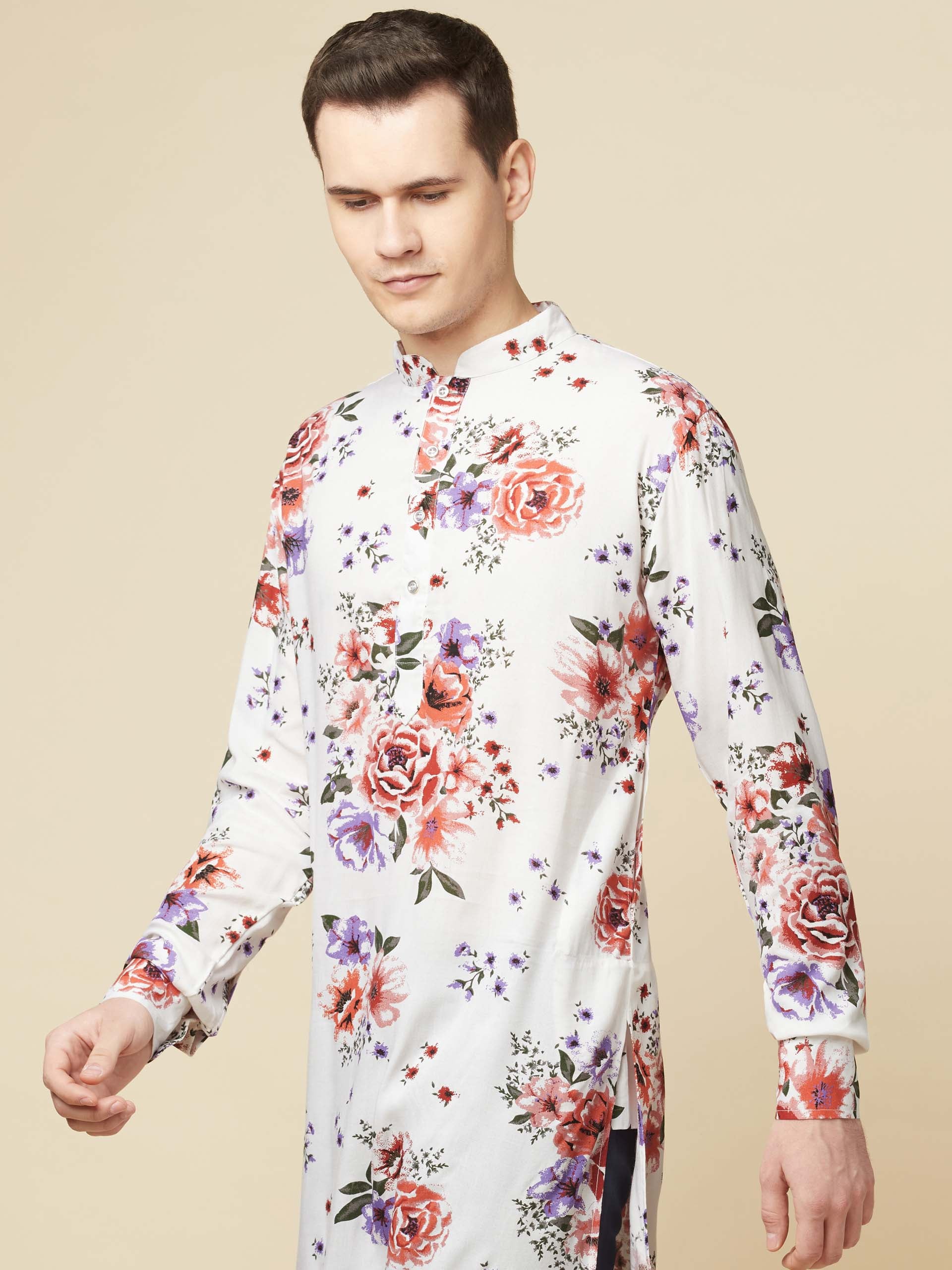 Spring Printed Kurta - L image