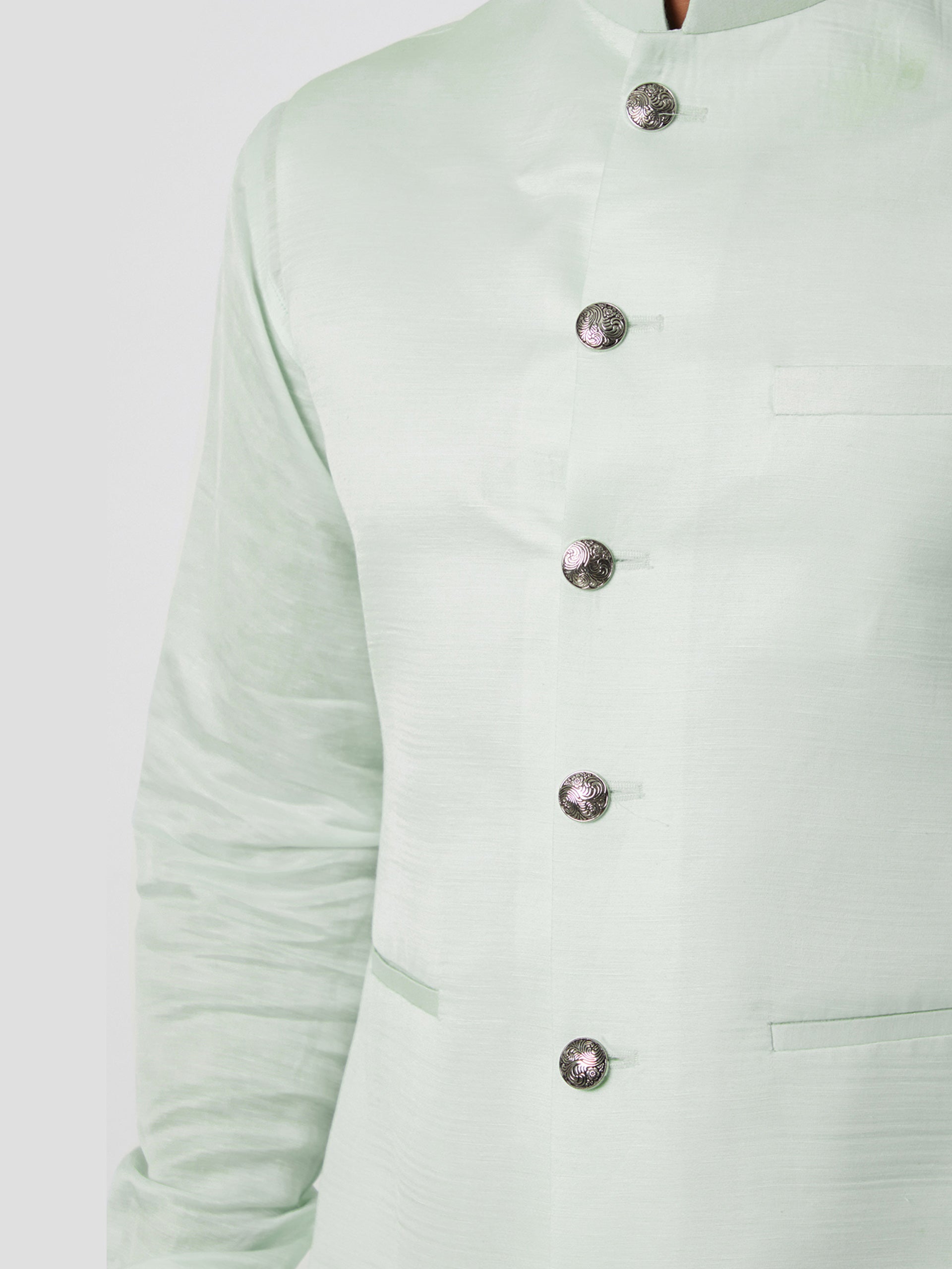 Mint Green Bundi Jacket Set image 1