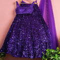 Purple Shimmer Lehenga Set image 0