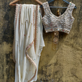 Ivory Mirror Saree image 0