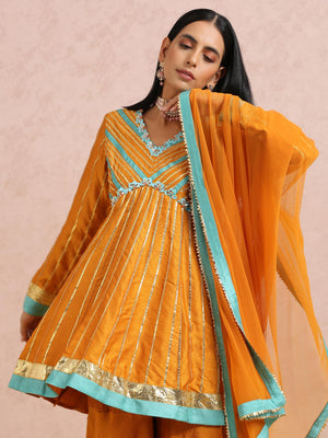 Rust Orange Sharara Set image 3