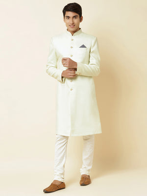 Mint Green Sherwani Set image 2