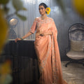 Lotus Zari Work Saree image 0