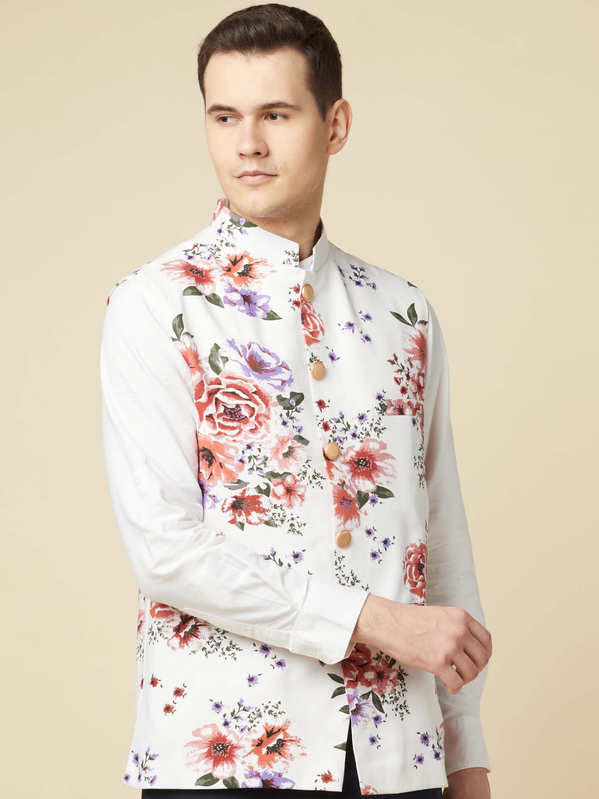 Spring Print Bundi Jacket Set - XL image
