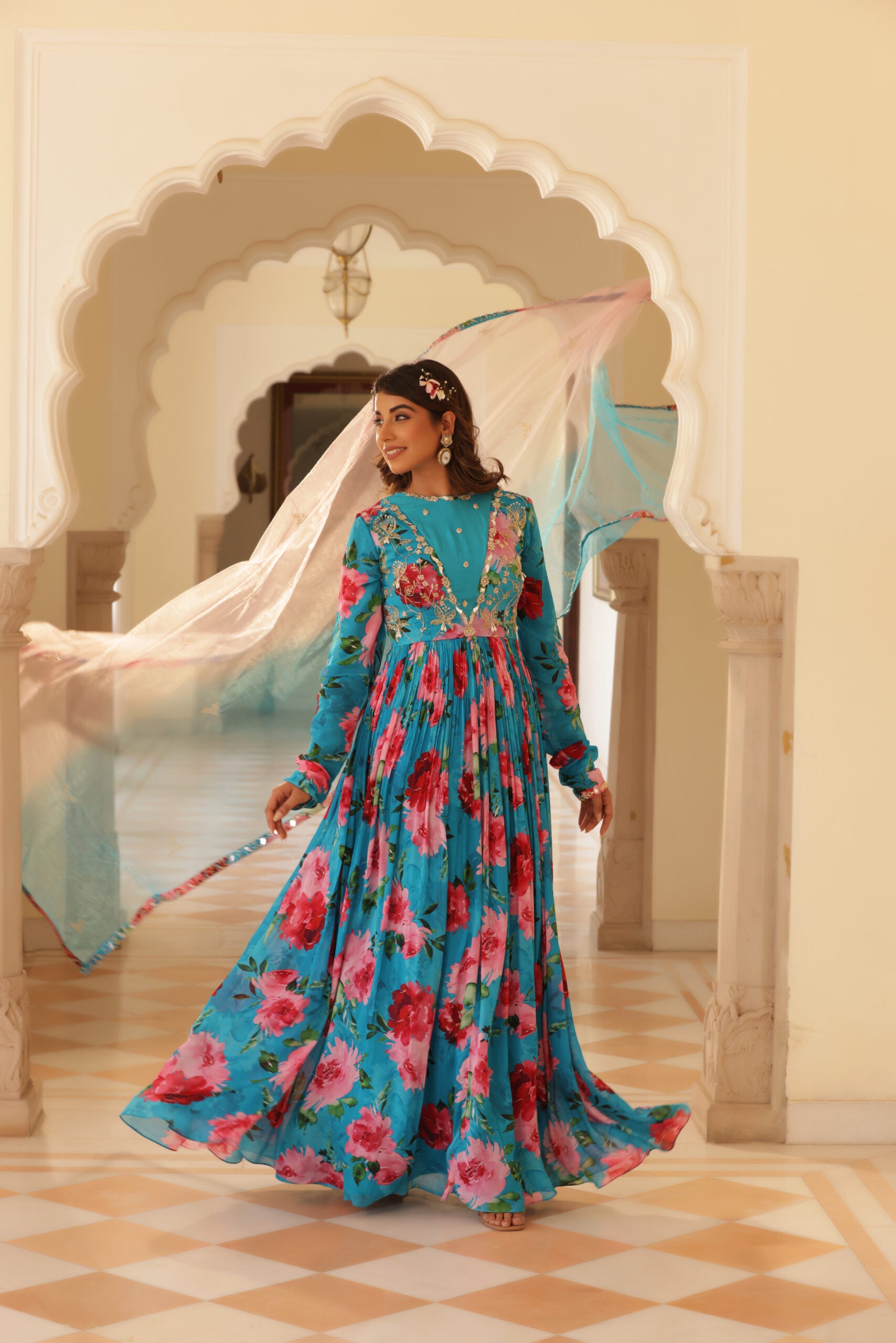 Floral Printed Anarkali image 6