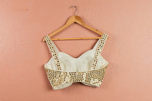Ivory Mirror Brilliance Blouse with Sharara Set image 2