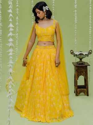 Sunshine Embroidered Lehenga Set - XL image