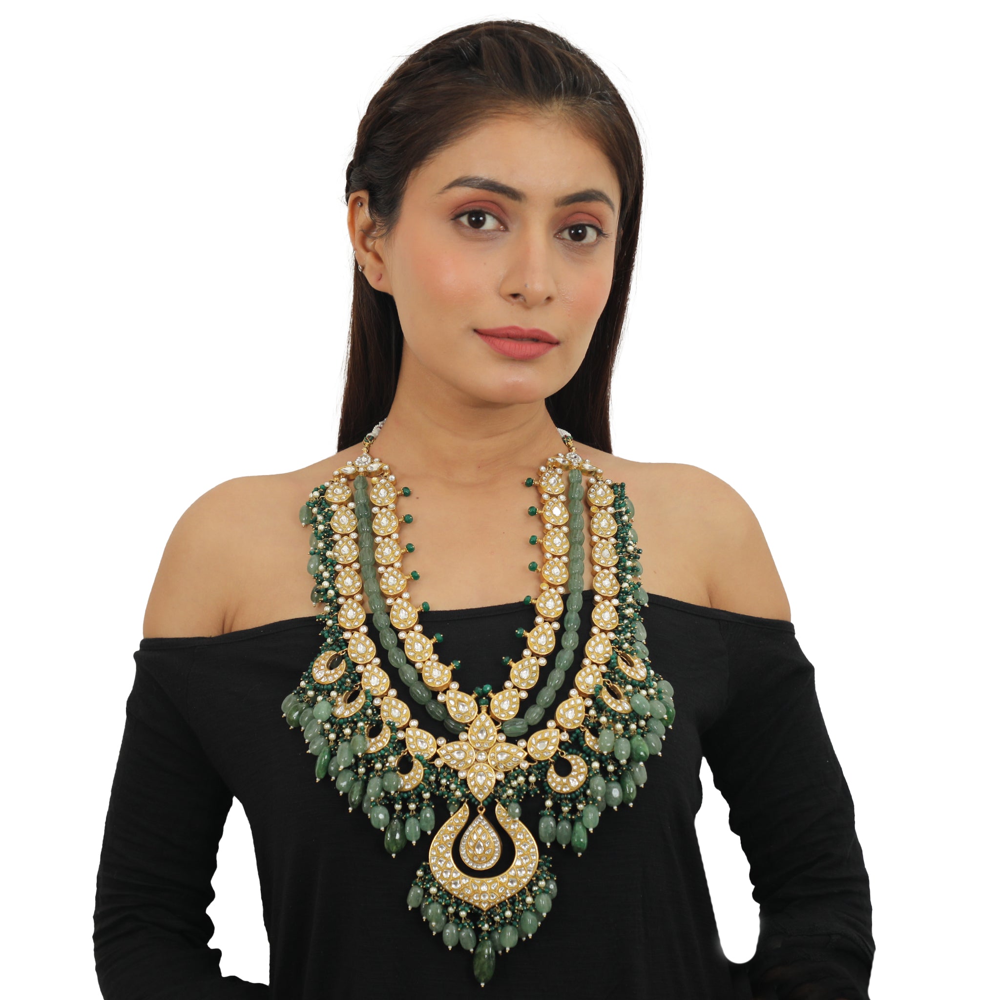 Bridal Double Layered Necklace Set image 6