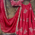 Red Bridal Lehenga Set image 0