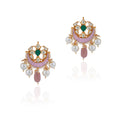 Light Pink Jadtar Earrings image 0