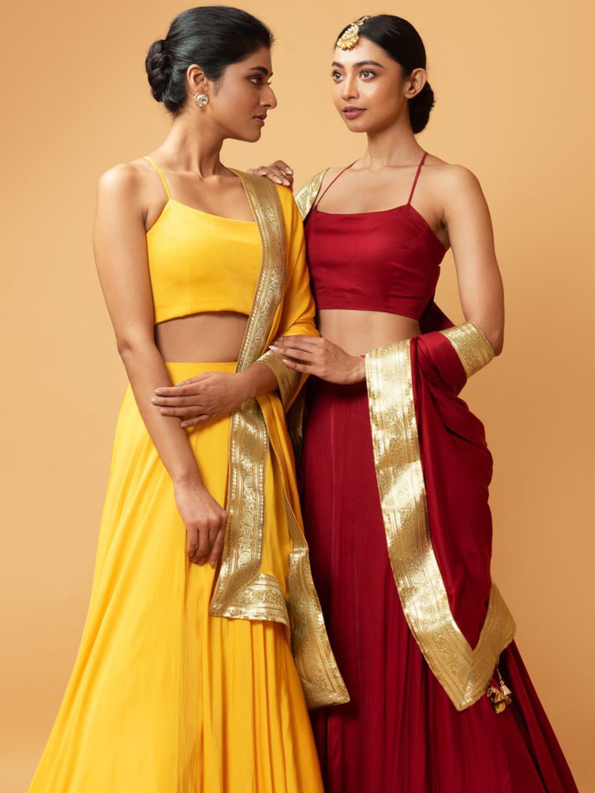 Red Modal Lehenga Set image 1