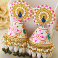 Ivory Meena Jhumka Earrings image 0