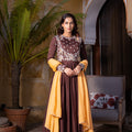 Brown Georgette Anarkali Set image 0