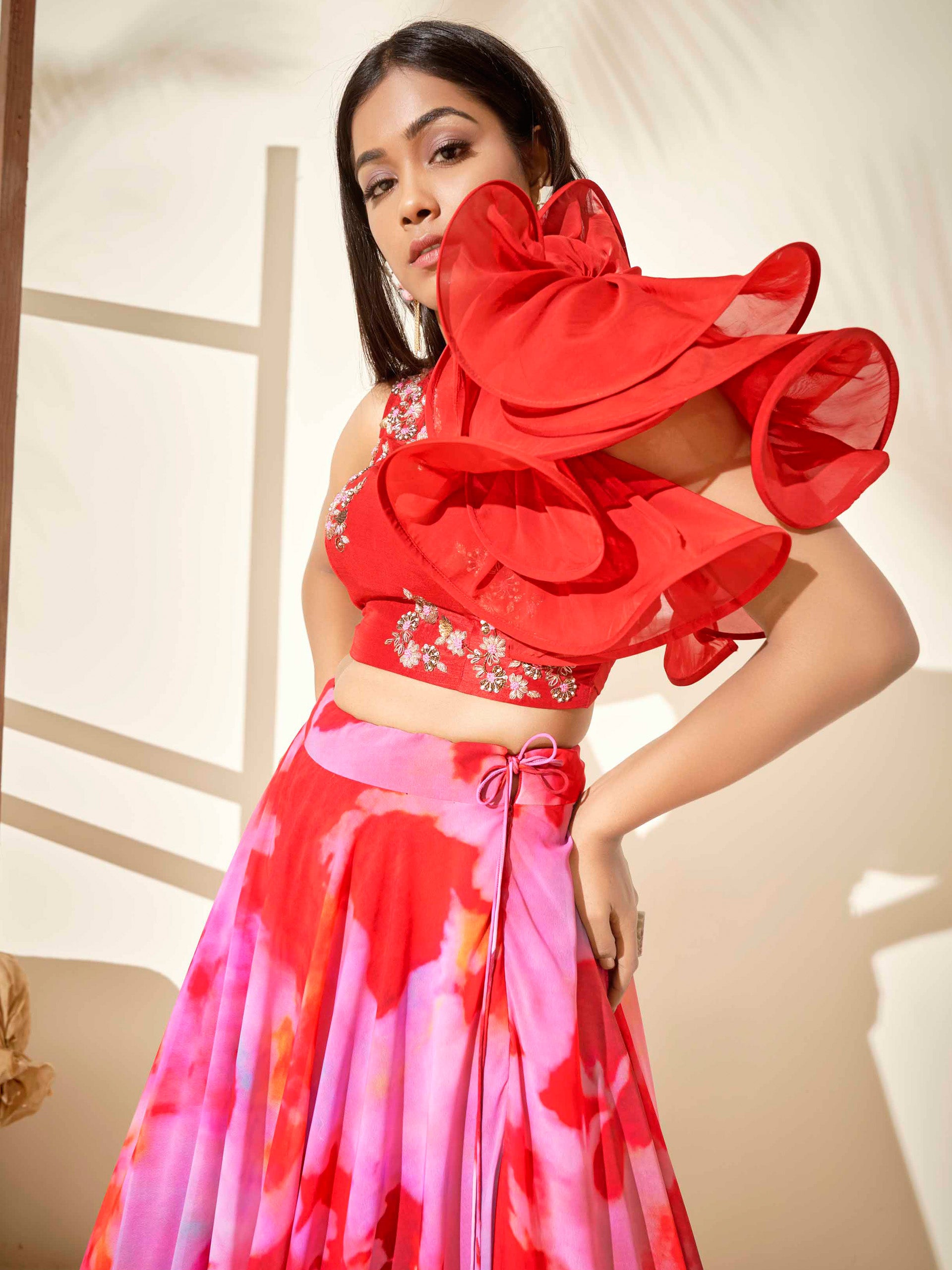Tie Dye Lehenga Set image 2