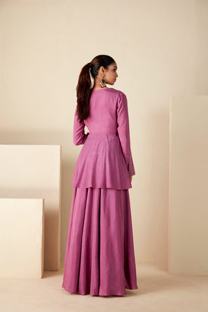 Mauve Melody Peplum Set image 6