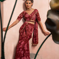 Mystic Bloom Draped Saree image 0