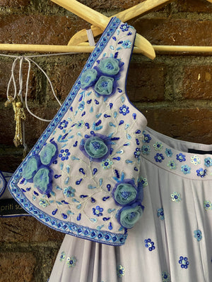 Periwinkle Sharmily Lehenga Set image 4