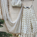 Ivory Ruffle Lehenga Set image 0