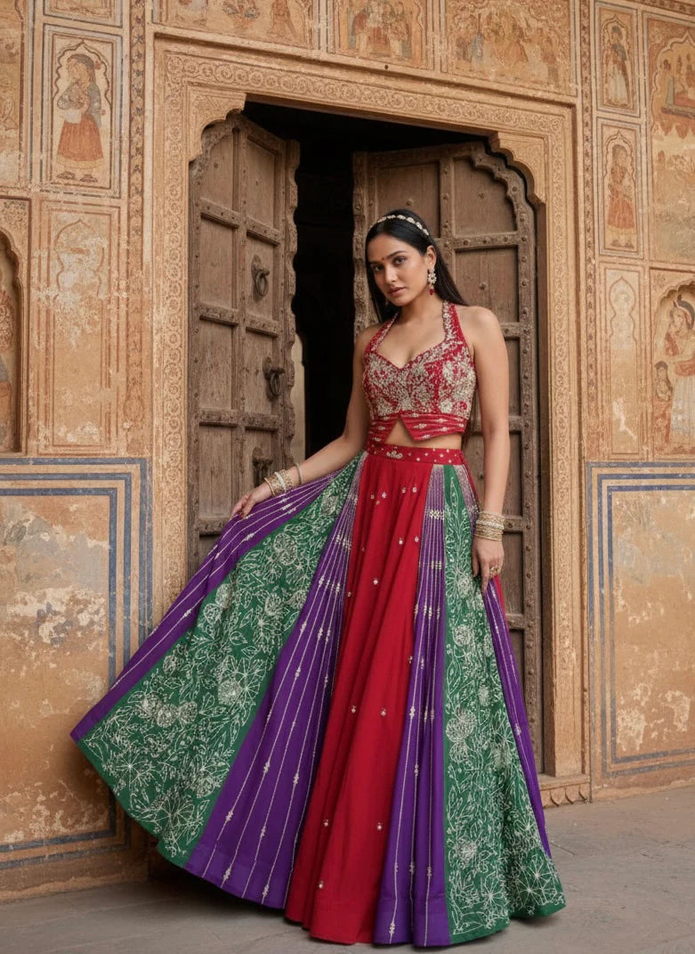 SAJ-DHAJ ke Lehenga Set