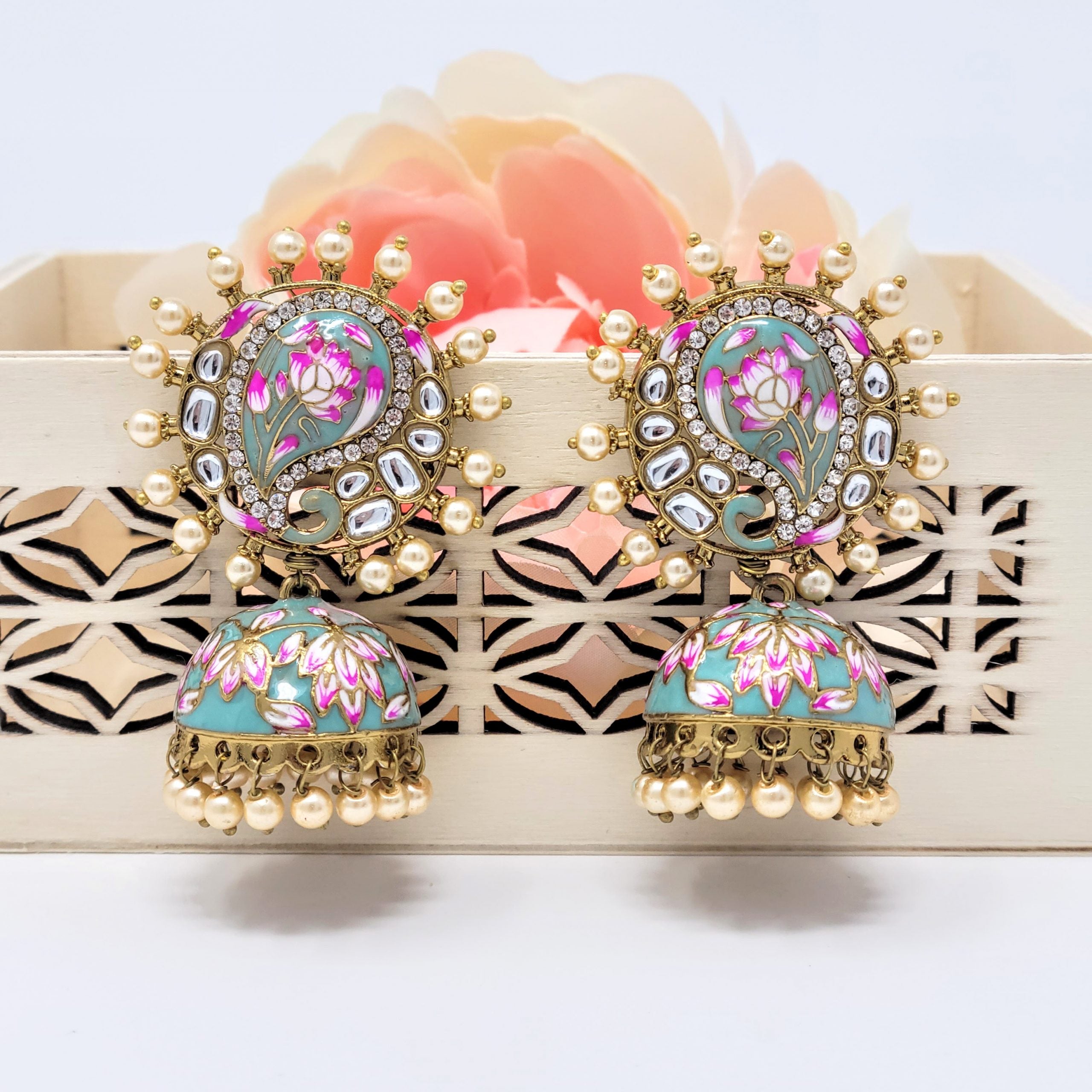 Keri Earrings - Aqua image