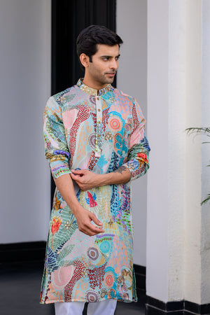 Gardenia Highlighted Kurta With Pants image 4