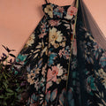 Midnight Blue Floral Blossom Lehenga Set image 0