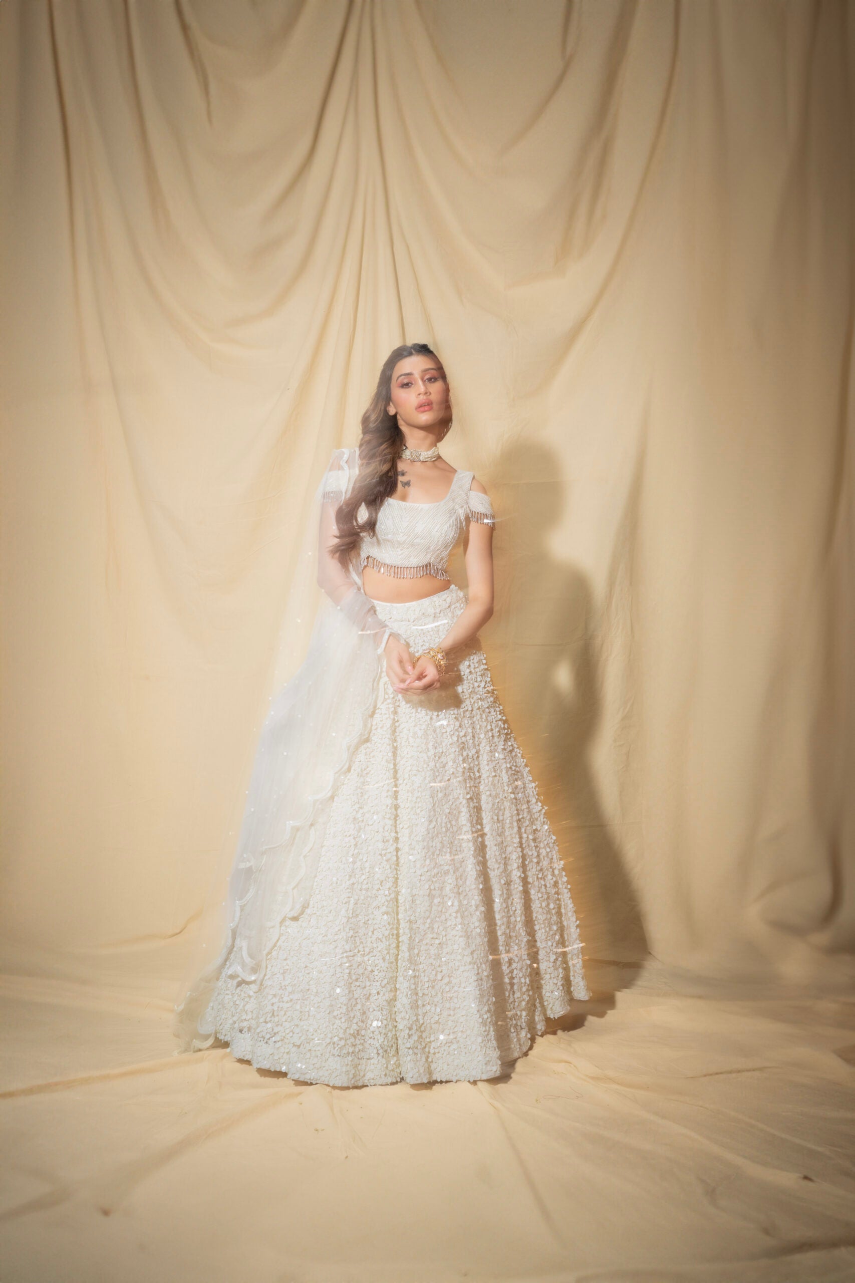 Offwhite Glam Lehenga Set - XS image
