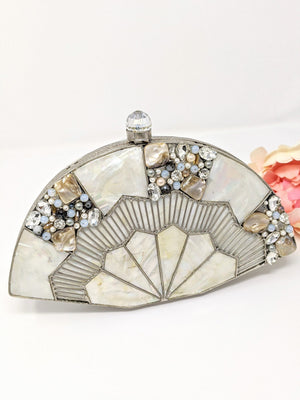 Fan Mother of Pearl Clutch image 0