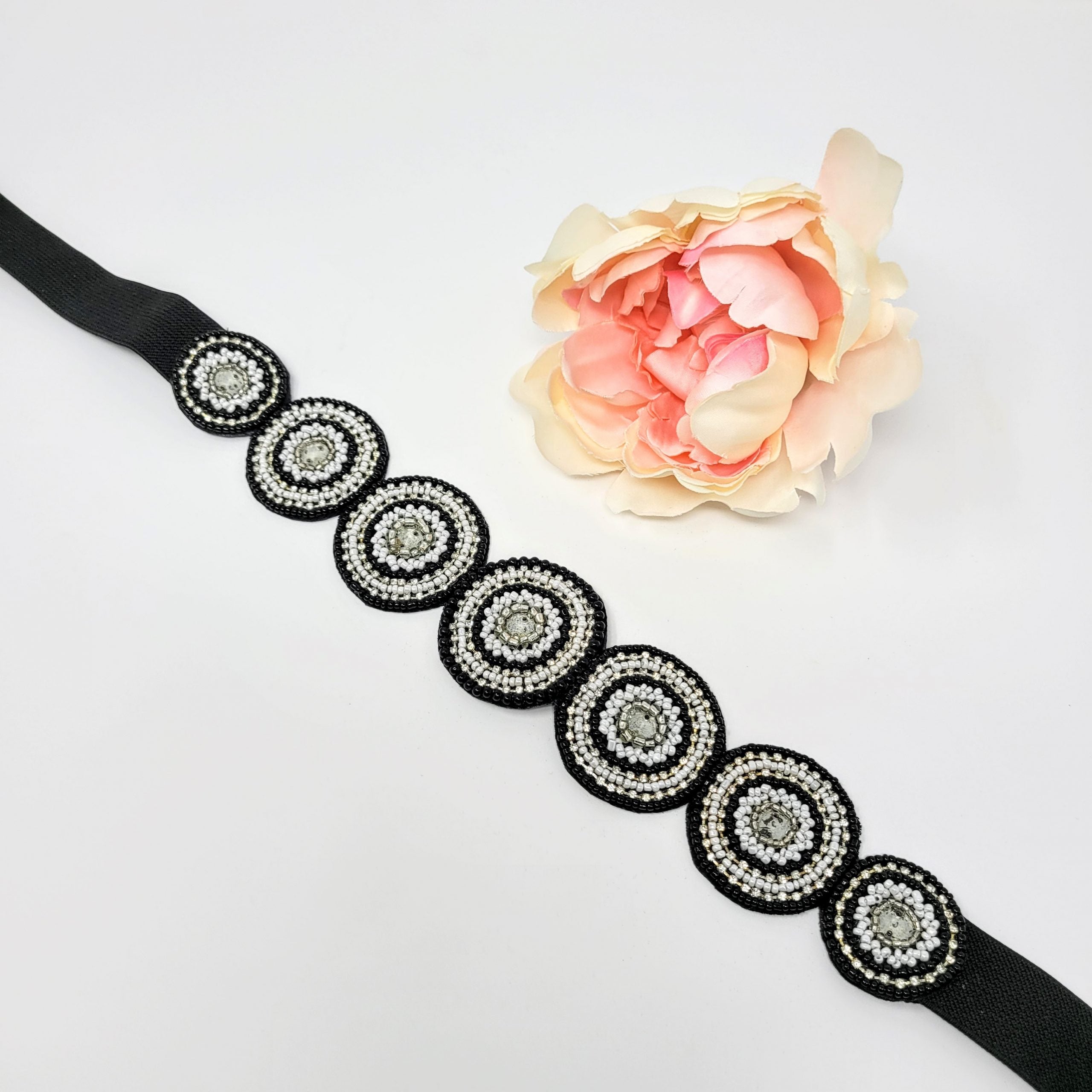 Black Bead Work Belt image 2