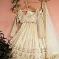 Ivory Sequin Starlight Lehenga Set image 0