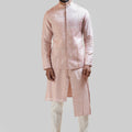 Onion Pink Mirror Nehru Kurta Set image 0