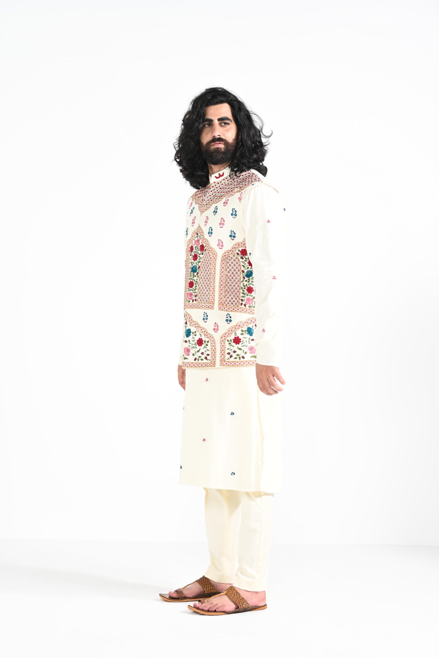 Shamlimaar Nehru with butta Kurta Set image 1