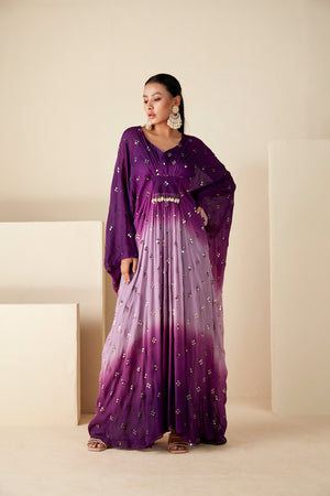 Twilight Tassel Ombre Kaftan image 6