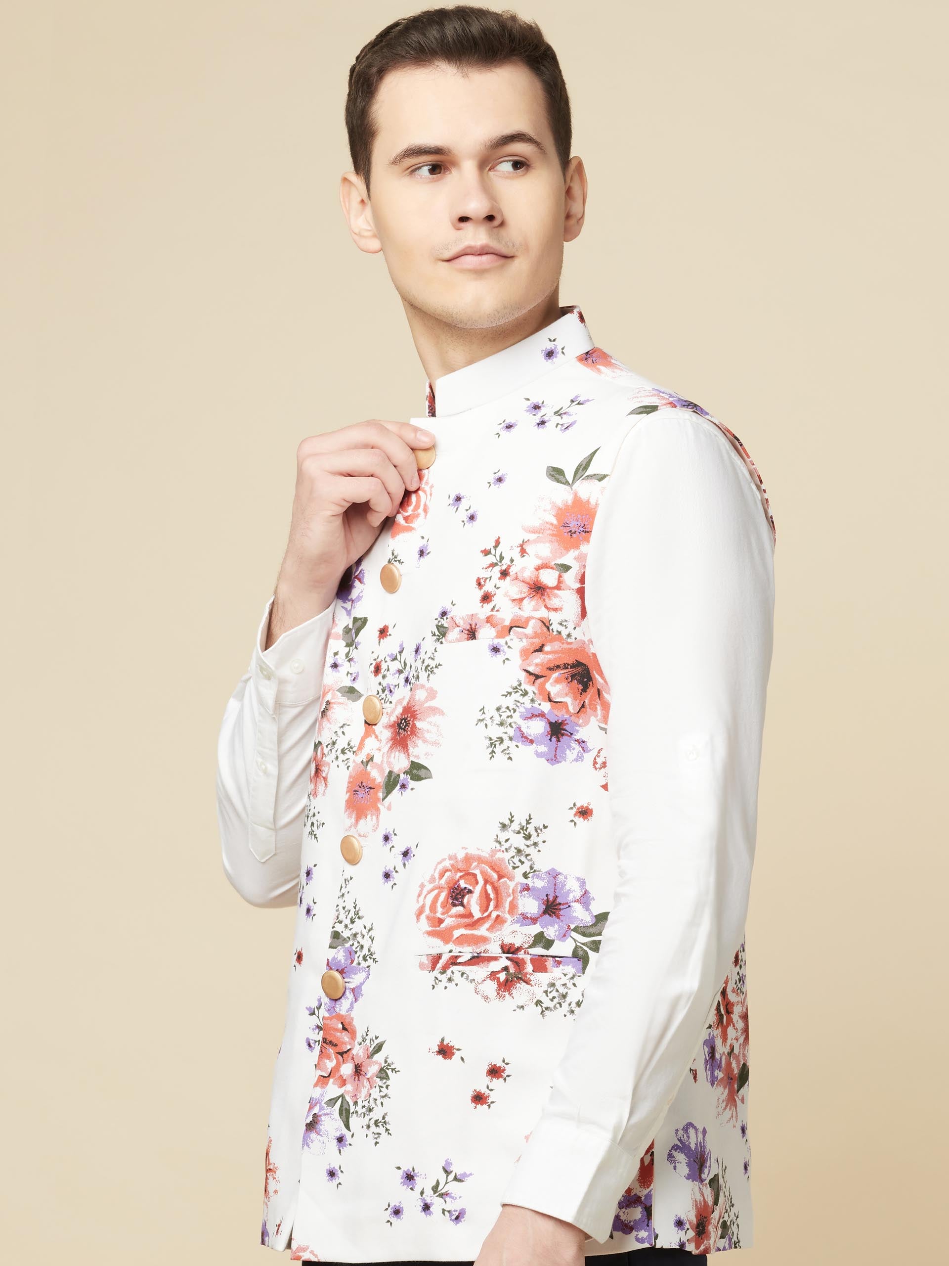 Spring Print Bundi Jacket Set image 2