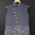 Splash of Gold Bundi Jacket - Blue image 0