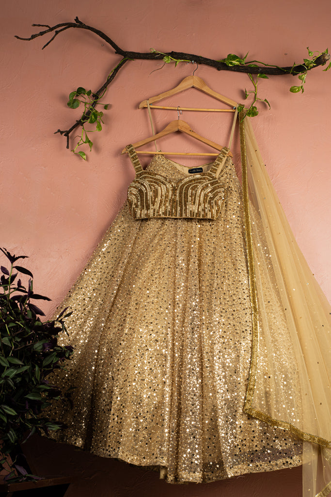 Gold Glam Lehenga Set image 0