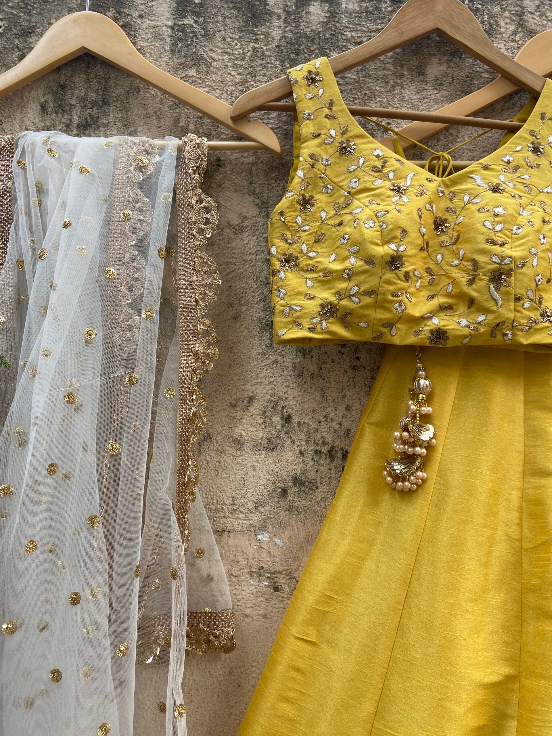 Yellow KNV palazzo set image 2