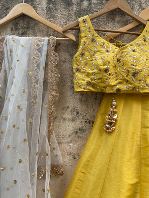 Yellow KNV palazzo set image 2