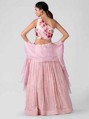 Light Pink Lehenga Set image 1