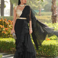 Black and Gold Lara Saree Set image 0
