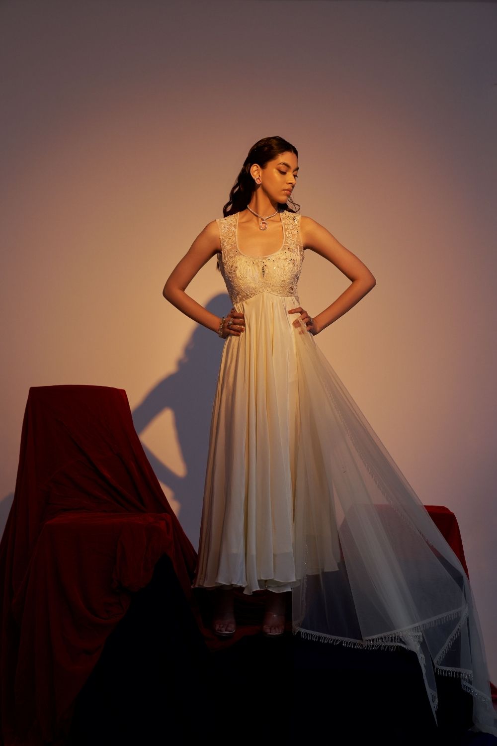 Pearlescent Anarkali Charm - L image