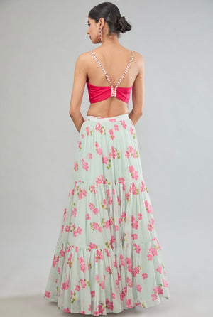 Floral Lehenga set image 2
