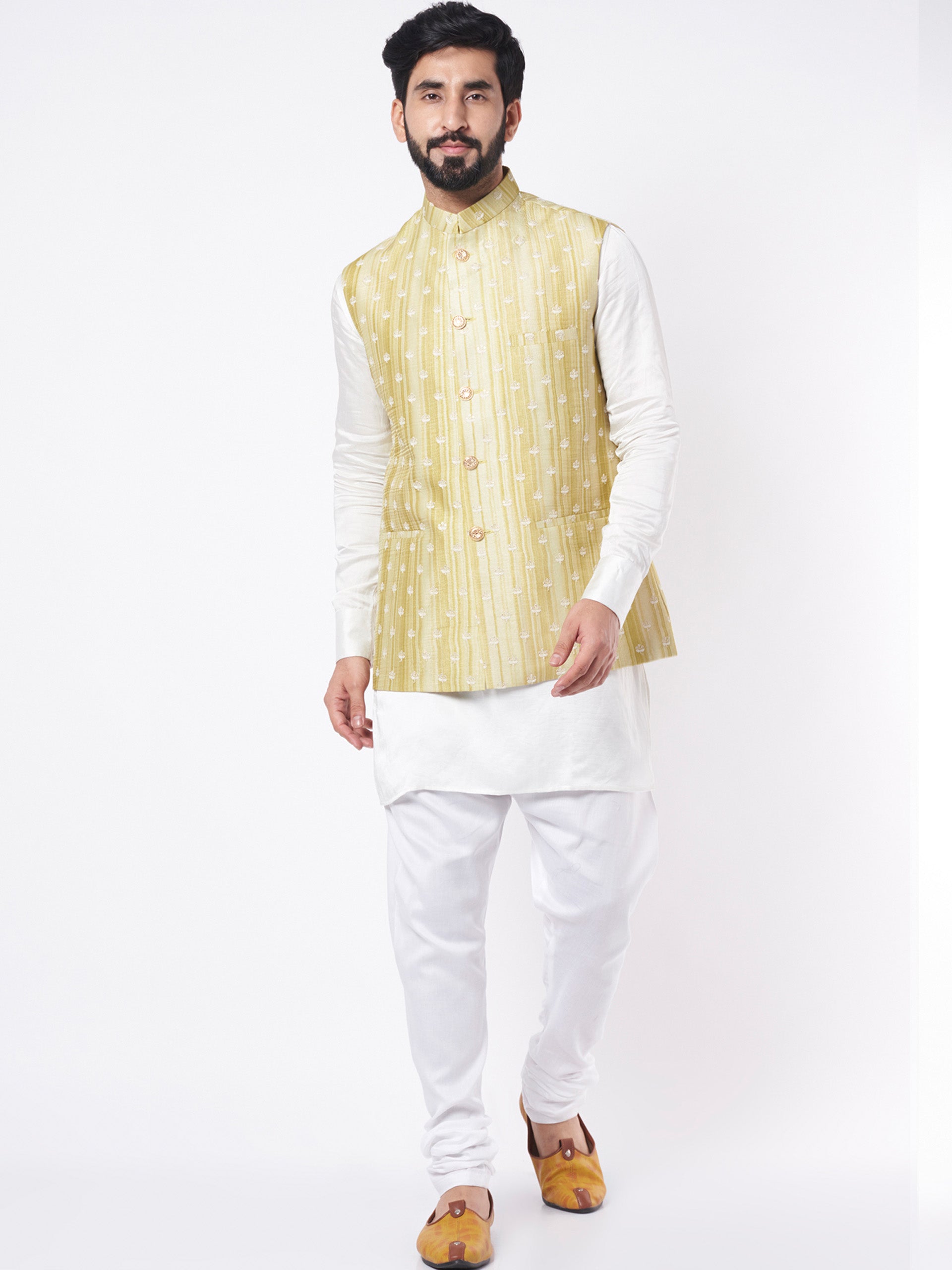Yellow Gold Bundi Jacket Set image 0