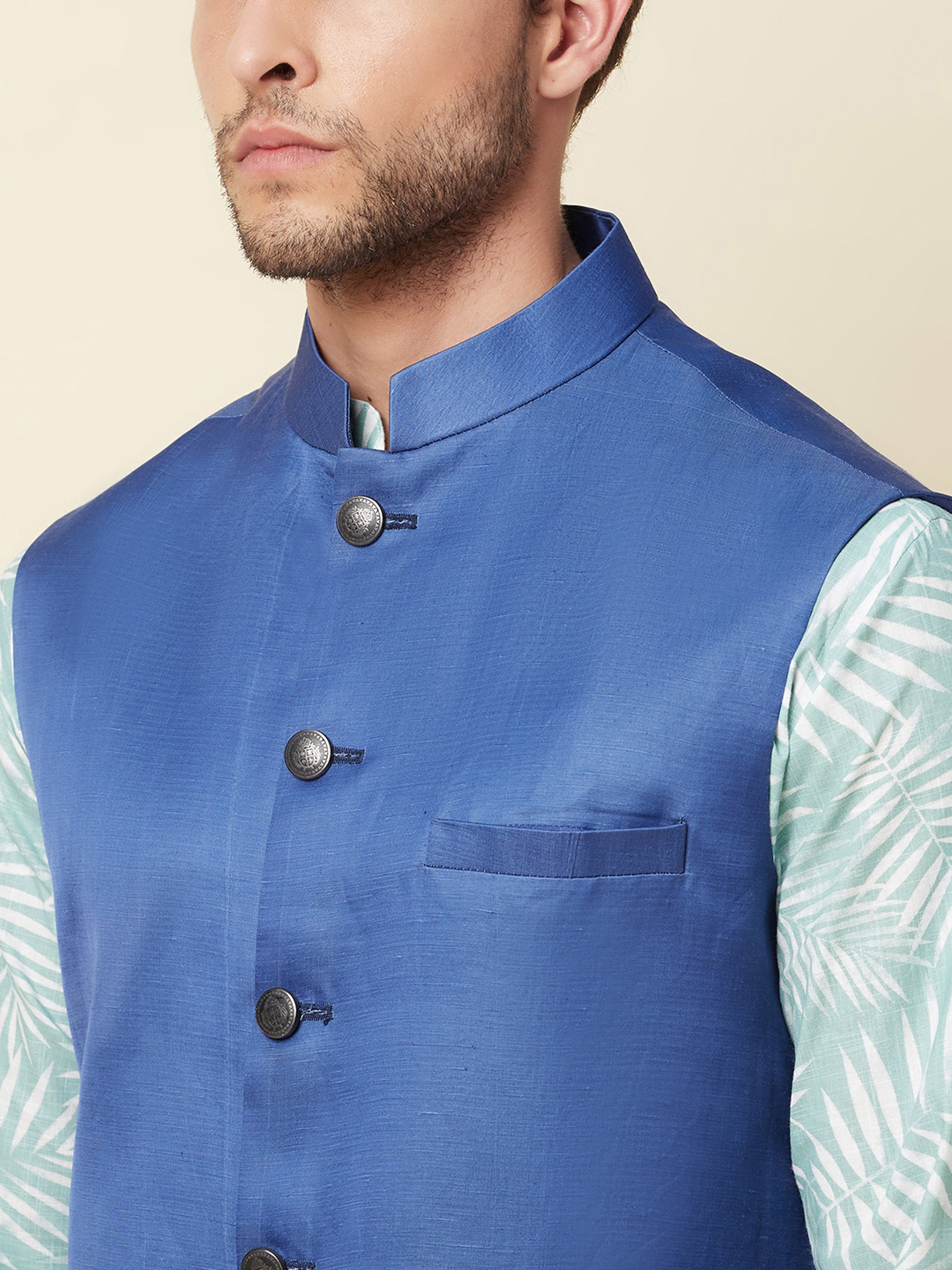 Tropical Print Kurta Set image 1