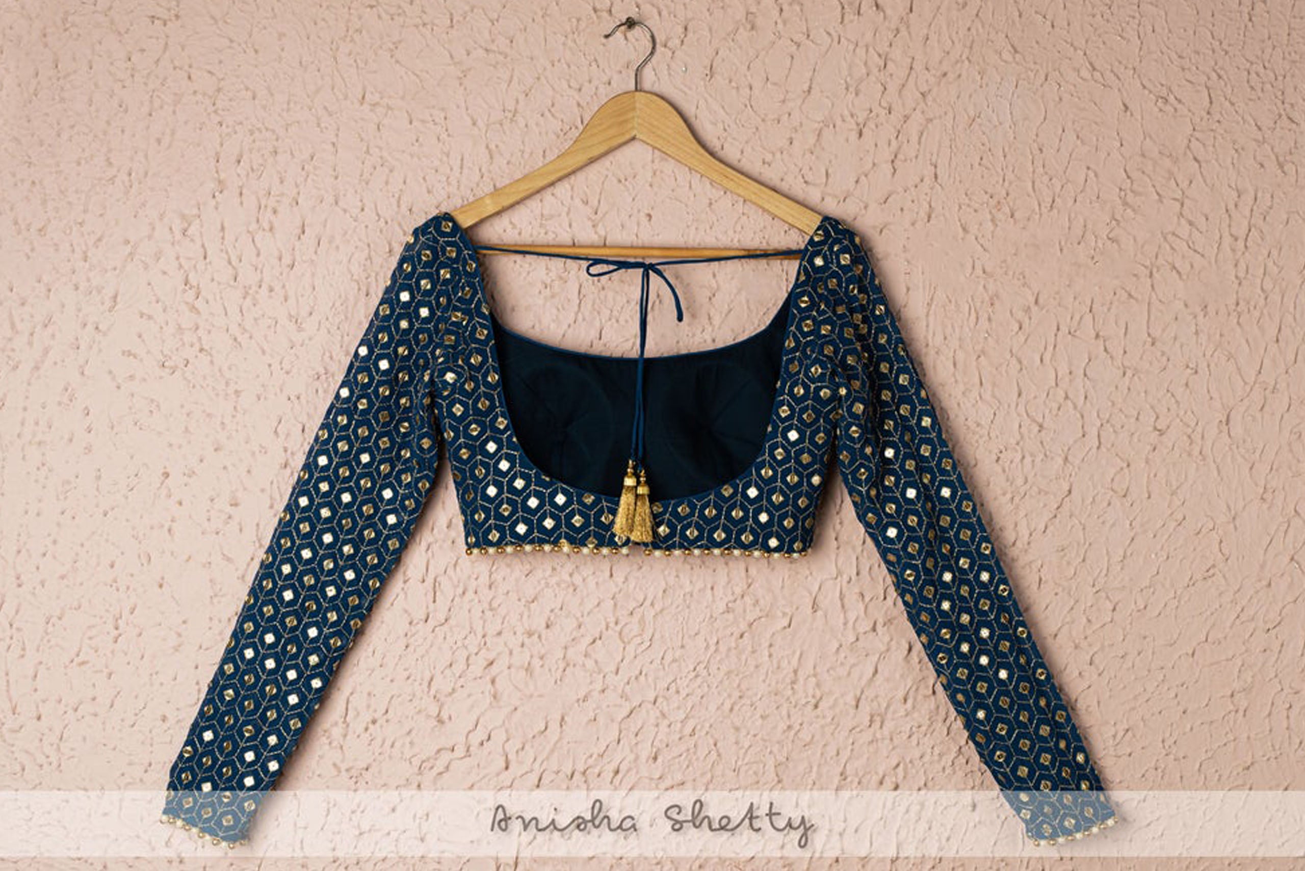 Prussian Blue Lehenga Set image 3
