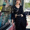 Black Pant Saree image 0